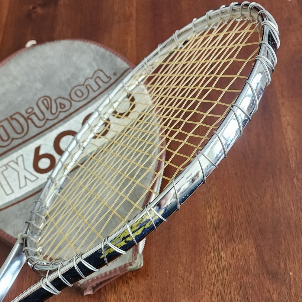 Vtg Wilson TX6000 Racket‎ Racquet and Cover - Picture 10 of 11